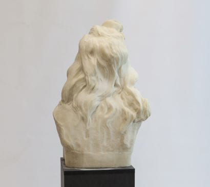 Edouard FORTINI (1862-?) Grand buste de jeune...
