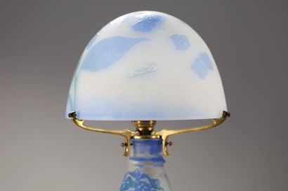 Émile GALLÉ (1846-1904) Lampe champignon...