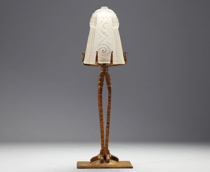 Marius SABINO (1878-1961) Lampe Art Déco...