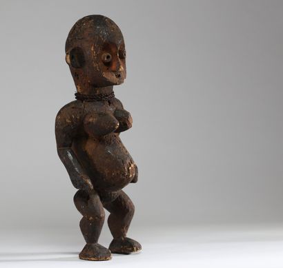 Statuette féminine Metoko, Congo RDC, première...