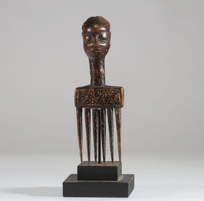Peigne figuratif Tabwa, région du Tanganyika...