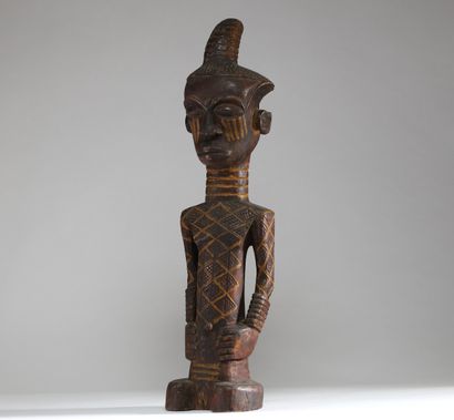 Statue / Figure masculine debout Ndengese,...