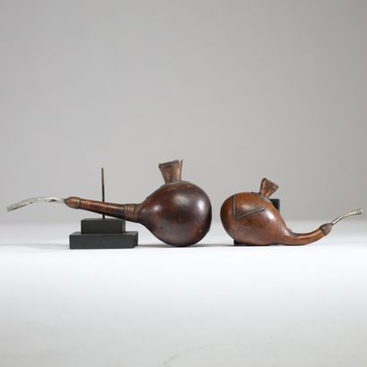 Congo - Luba - Lot de deux pipes réalisées...