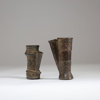 Cameroun - Bamum - Lot de deux fourneaux...