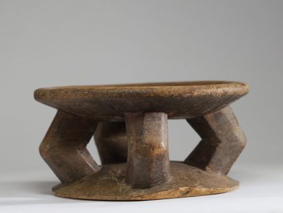 Ancien tabouret Lega, Congo RDC . Bois ancien...