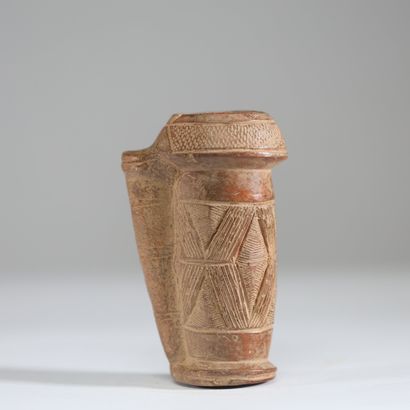 Cameroun - Bamum - Fourneau en terre cuite...