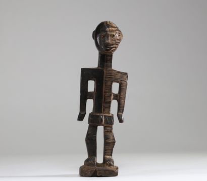 Statuette Tetela / Ombo, Congo RDC. Bois...