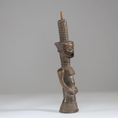 Congo - Kuba - Pipe en bois anthropomorphe
Etat...