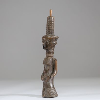 Congo - Kuba - Pipe en bois anthropomorphe
Etat...