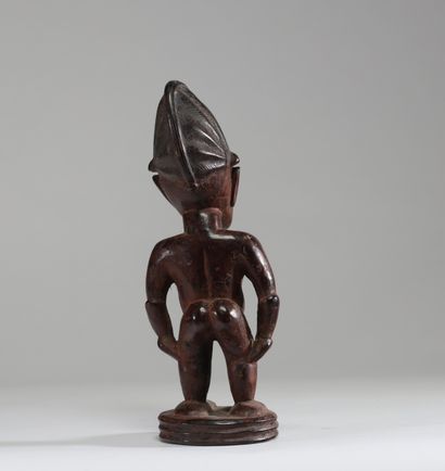 Figure de jumeau Ibeji Yoruba, Nigéria. Sculptée...