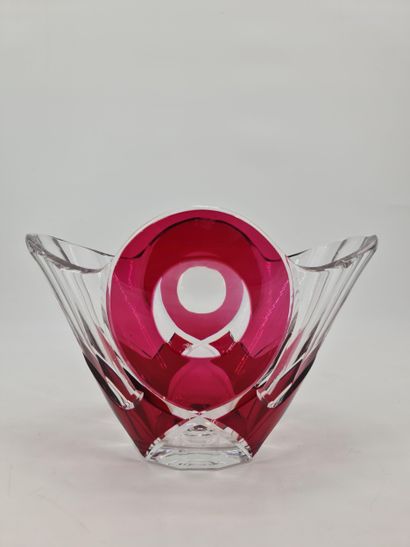 Vase art déco en cristal du Val Saint Lambert...