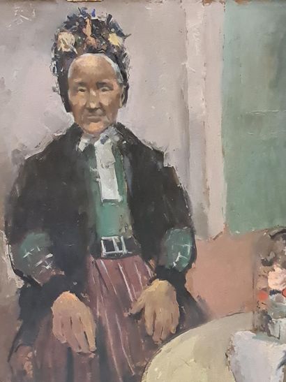 Marius CARION (1898-1949). La vieille dame...