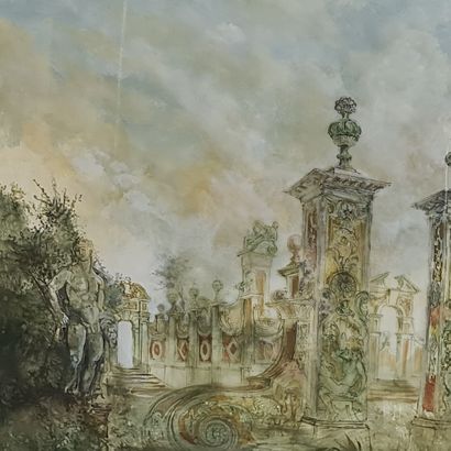 Thierry BOSQUET (1937). Paysage architecturale...
