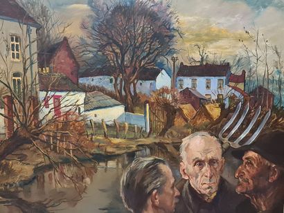 Marcel GILLIS (1897-1972). Discussion entre...
