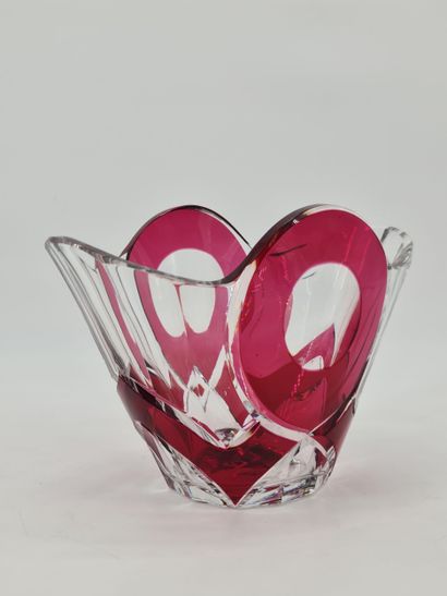 Vase art déco en cristal du Val Saint Lambert...