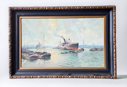 Henri Joseph PAUWELS (1903-1983). Bateaux...