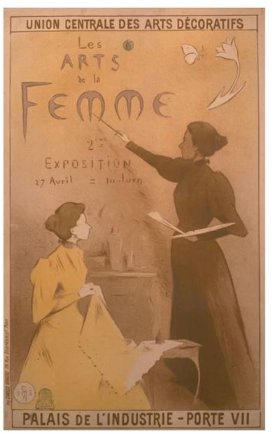 Elvire COISNE (1873-1956). Scène intimiste...