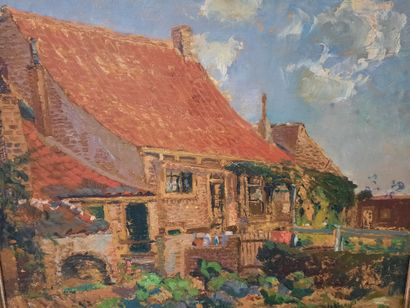 Edgard WIETHASE (1881-1965). Maisons animées...