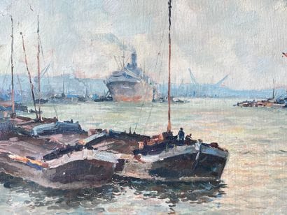 Henri Joseph PAUWELS (1903-1983). Bateaux...