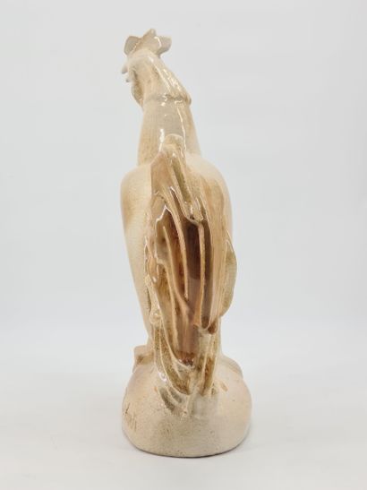 Roger GUERIN (1896-1954). Imposant coq en...