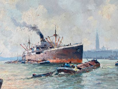 Henri Joseph PAUWELS (1903-1983). Bateaux...