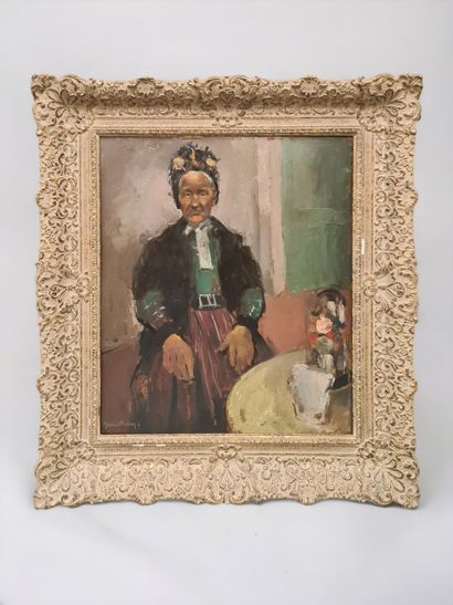 Marius CARION (1898-1949). La vieille dame...