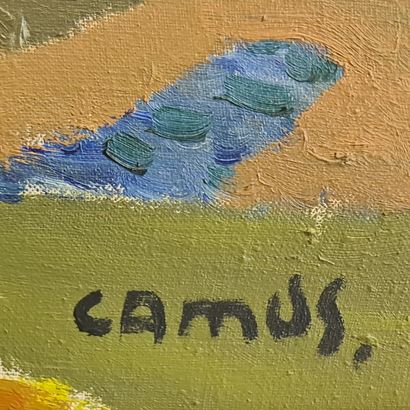 Gustave CAMUS (1914-1984). La ferme rose...