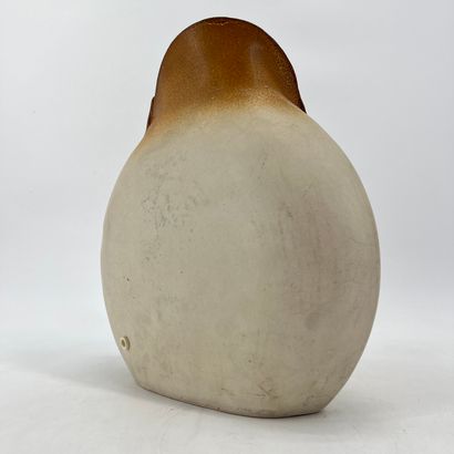 Georges DELIEGE (1944). Vase en grés vernissé...