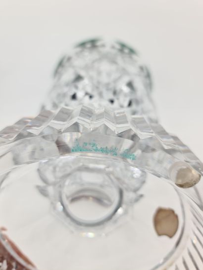 Important vase balustre en cristal du Val...