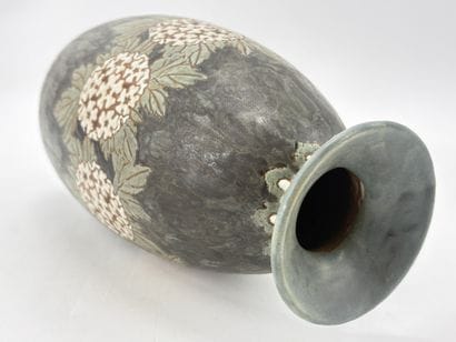 Charles CATTEAU (1880-1966). Vase Boch Keramis...