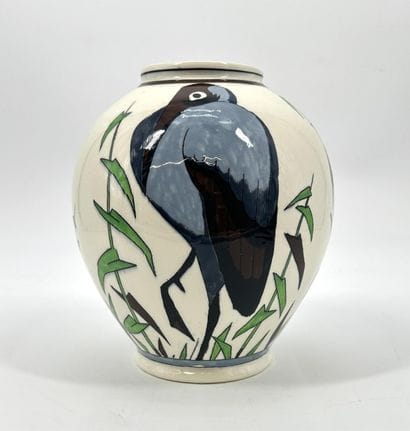 Charles CATTEAU (1880-1966). Rare Vase Boch...
