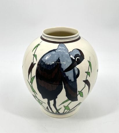 Charles CATTEAU (1880-1966). Rare Vase Boch...