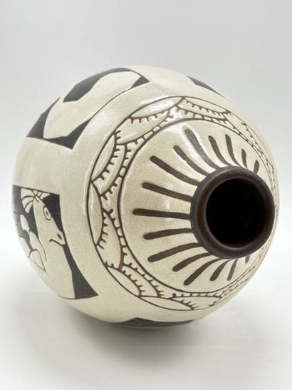 Charles CATTEAU (1880-1966). Important vase...