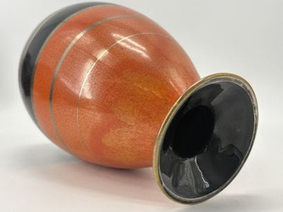 Charles CATTEAU (1880-1966). Vase Boch Keramis...