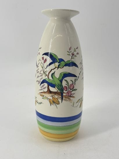 Charles CATTEAU (1880-1966). Vase Boch Keramis...