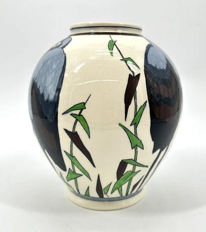 Charles CATTEAU (1880-1966). Rare Vase Boch...