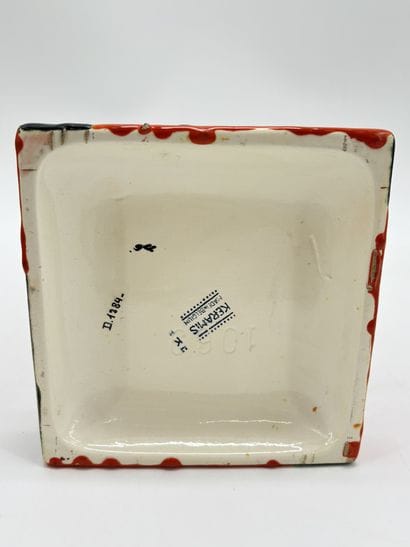 Charles CATTEAU (1880-1966). Vase Boch Keramis...