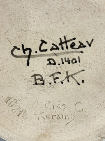 Charles CATTEAU (1880-1966). Exceptionnel...