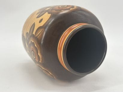 Charles CATTEAU (1880-1966). Vase Boch Keramis...