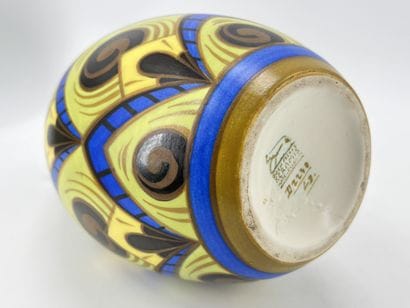 Charles CATTEAU (1880-1966). Vase Boch Keramis...