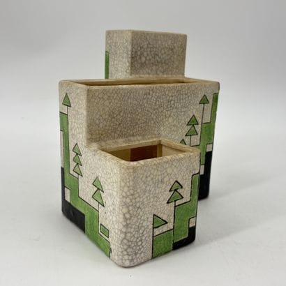 Charles CATTEAU (1880-1966). Vase Boch Keramis...
