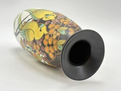 Charles CATTEAU (1880-1966). Vase Boch Keramis...