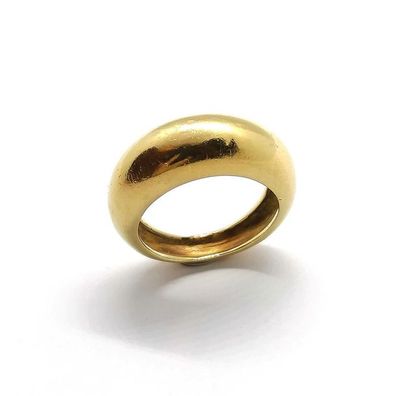 BAGUE en or jaune 18K (750/°°), jonc parisien,...