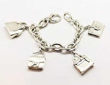 HERMES - BRACELET chaîne en argent 925 /°°retenant...