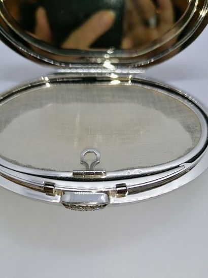 FARAONE MILAN - POUDRIER en or blanc 18K...