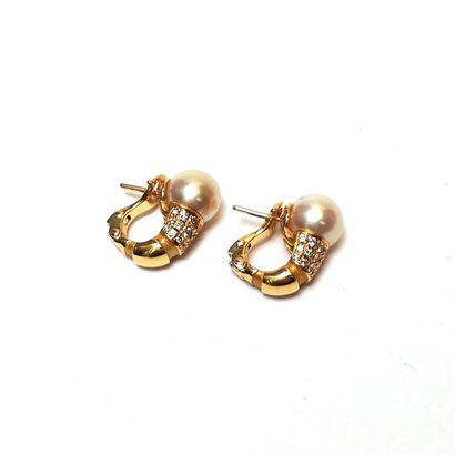 MAUBOUSSIN - PAIRE DE BOUCLES d'oreilles...