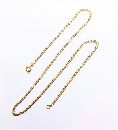 CHAINE en or jaune 18K (750/°°), maille fantaisie....