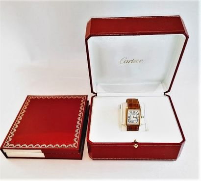 CARTIER - MONTRE BRACELETen or 18K (750/°°)...