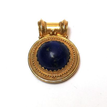 PENDENTIF ancien en or jaune 18k (750/°°)...