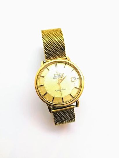 OMÉGA - MONTRE BRACELET en or jaune18K (750/°°)...